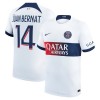 Camiseta de fútbol Paris Saint-Germain Juan Bernat 14 Segunda Equipación 23-24 - Hombre